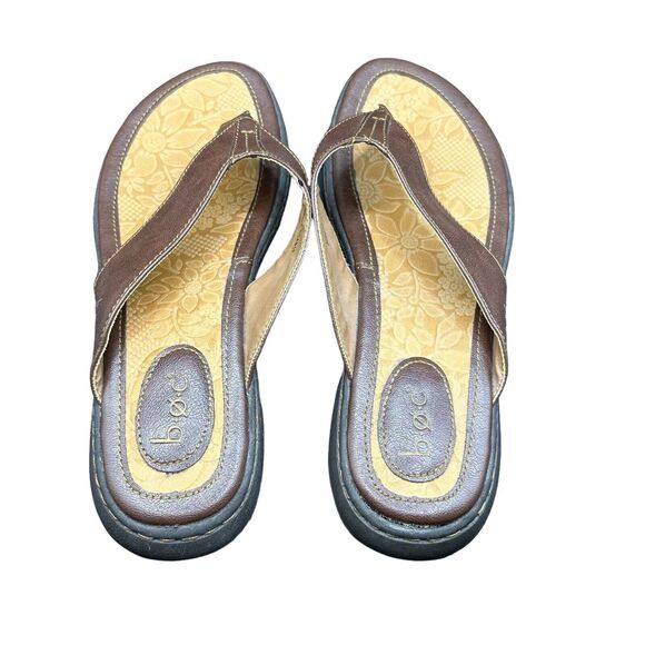 B.O.C. Women’s Slip On Sandals Brown Size 10 - Picture 5 of 11